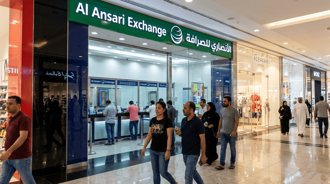 Al Ansari Exchange branch in Dubai — UAE's largest exchange house network