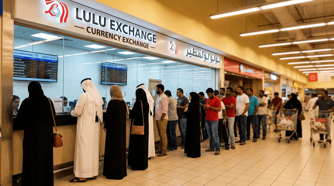 LuLu Exchange counter in UAE — fast AED remittance service